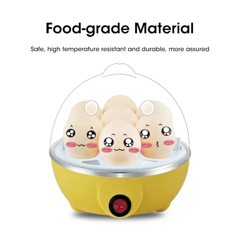 Egg Cooker Automatic Power Off Home 7 Eggs Multi-Functional Steamed Egg Custard Boiled Egg Machine Breakfast Artifact Zpaxo
