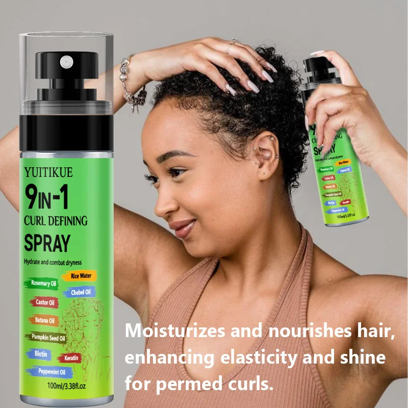 Anti-Frizz Curl Enhancer Spray – Biotin & Keratin | YUITIKUE Curl Enhancer Spray Zpaxo