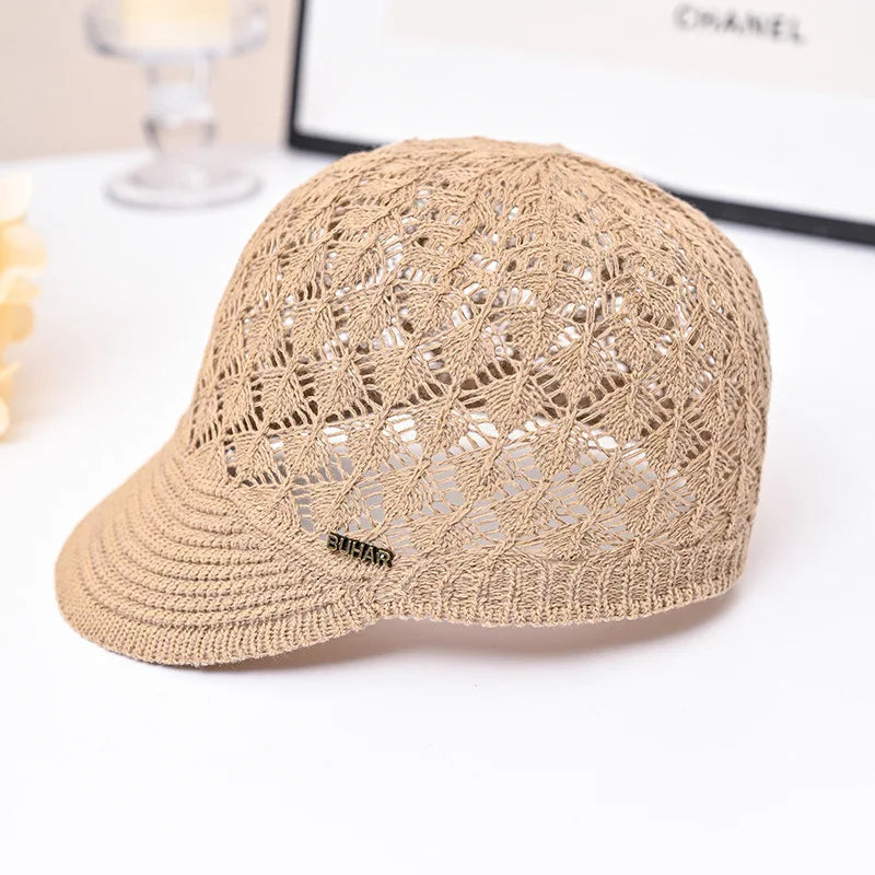 Hollowed-out Breathable Baseball Hat Soft Silky Niche Design