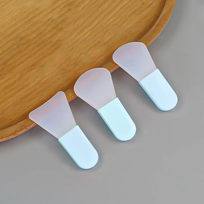 3Pcs Silicone Facial Mask Brush Professional Mud Cream Brushes Facial SkinCare Tools Mud Film Applicator DIY Tool Beauty Salon Zpaxo Blue 3pcs
