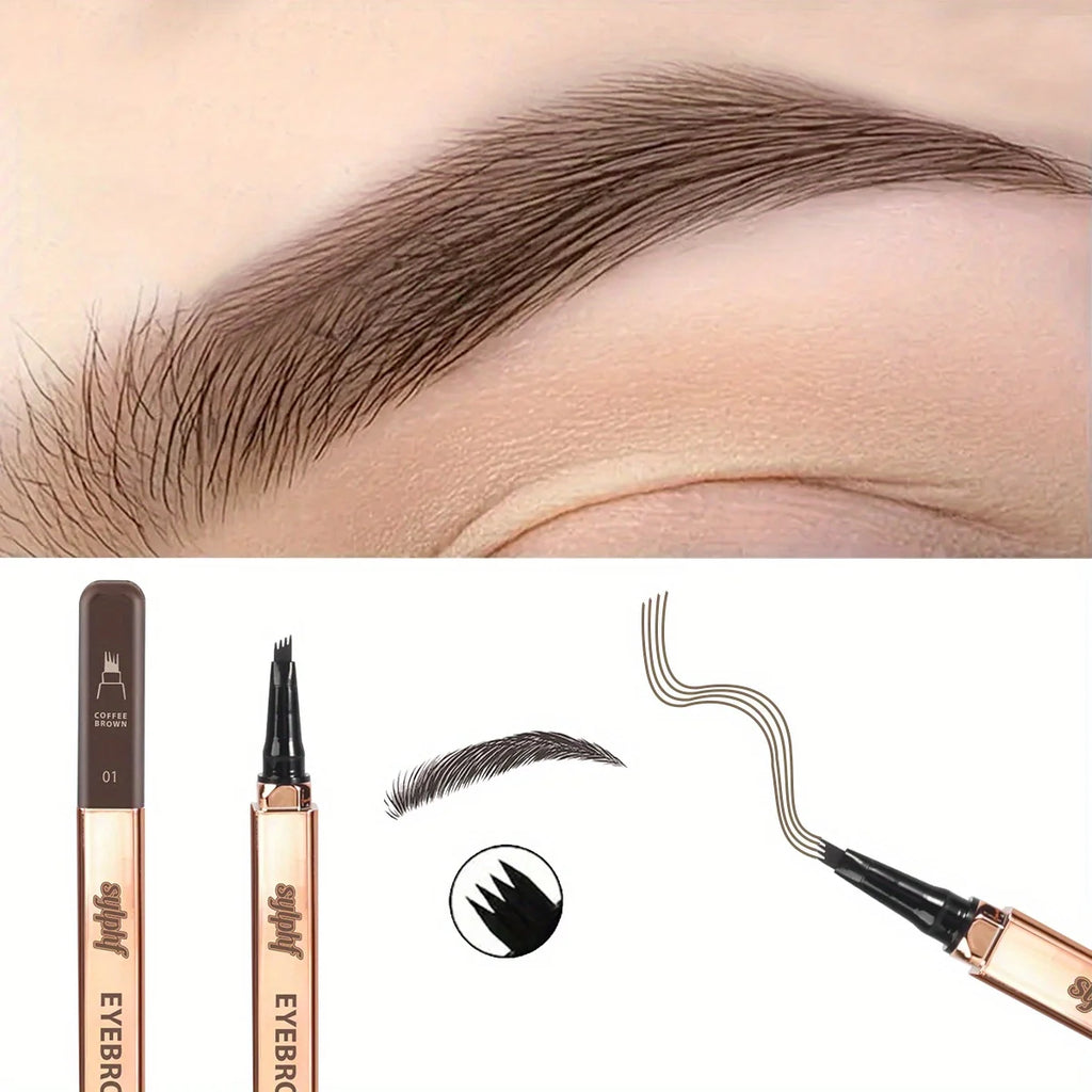 Four-pronged eyebrow pencil, claw eyebrow pencil, liquid eyebrow pencil, waterproof and long-lasting, non-smudging Zpaxo