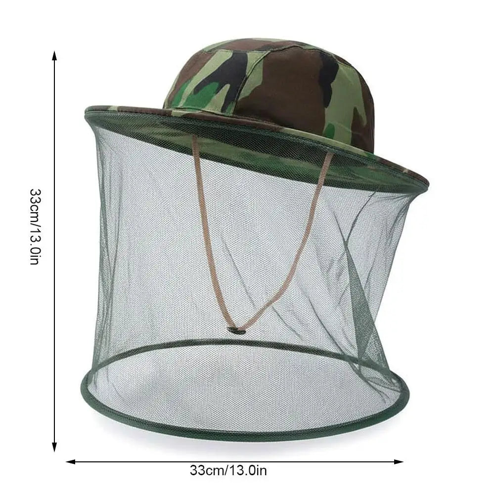 Mosquito Head Net Hat – Camouflage Bug & Sun Protection Mosquito Head Net Hat Zpaxo