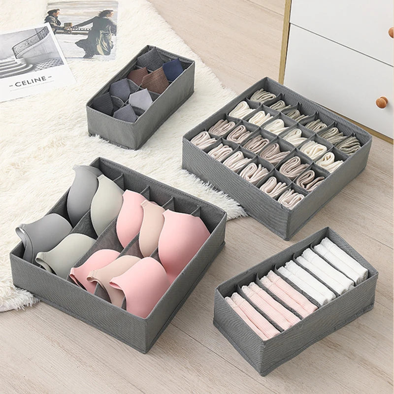 Drawer Underwear Socks Bra Storage Box Clothes Organizer Household