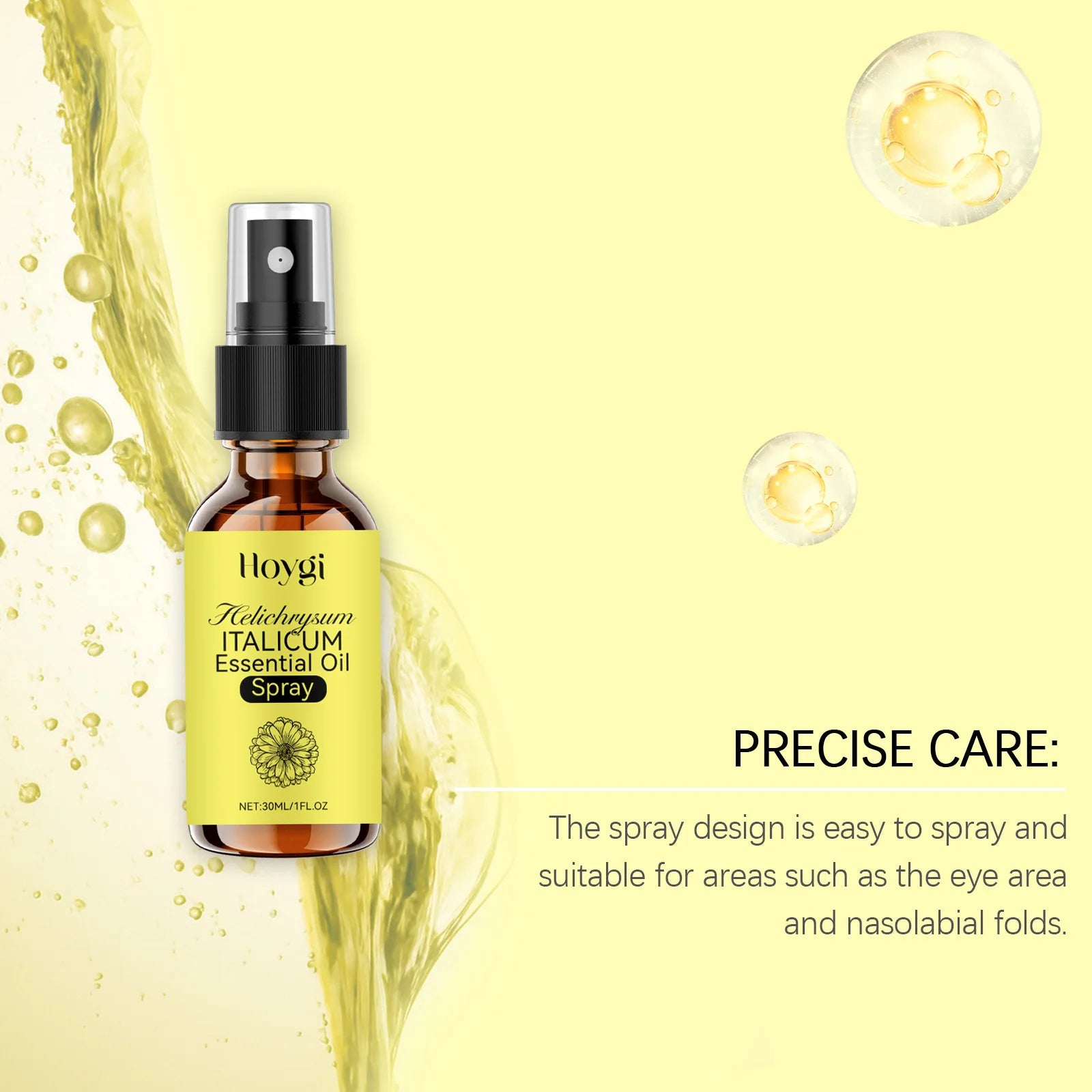 Helichrysum Facial Body Mist Spray for Dry Skin Lightweight Hydrating Oil Spray with Jojoba Oil Winter Skincare Care for Women Zpaxo