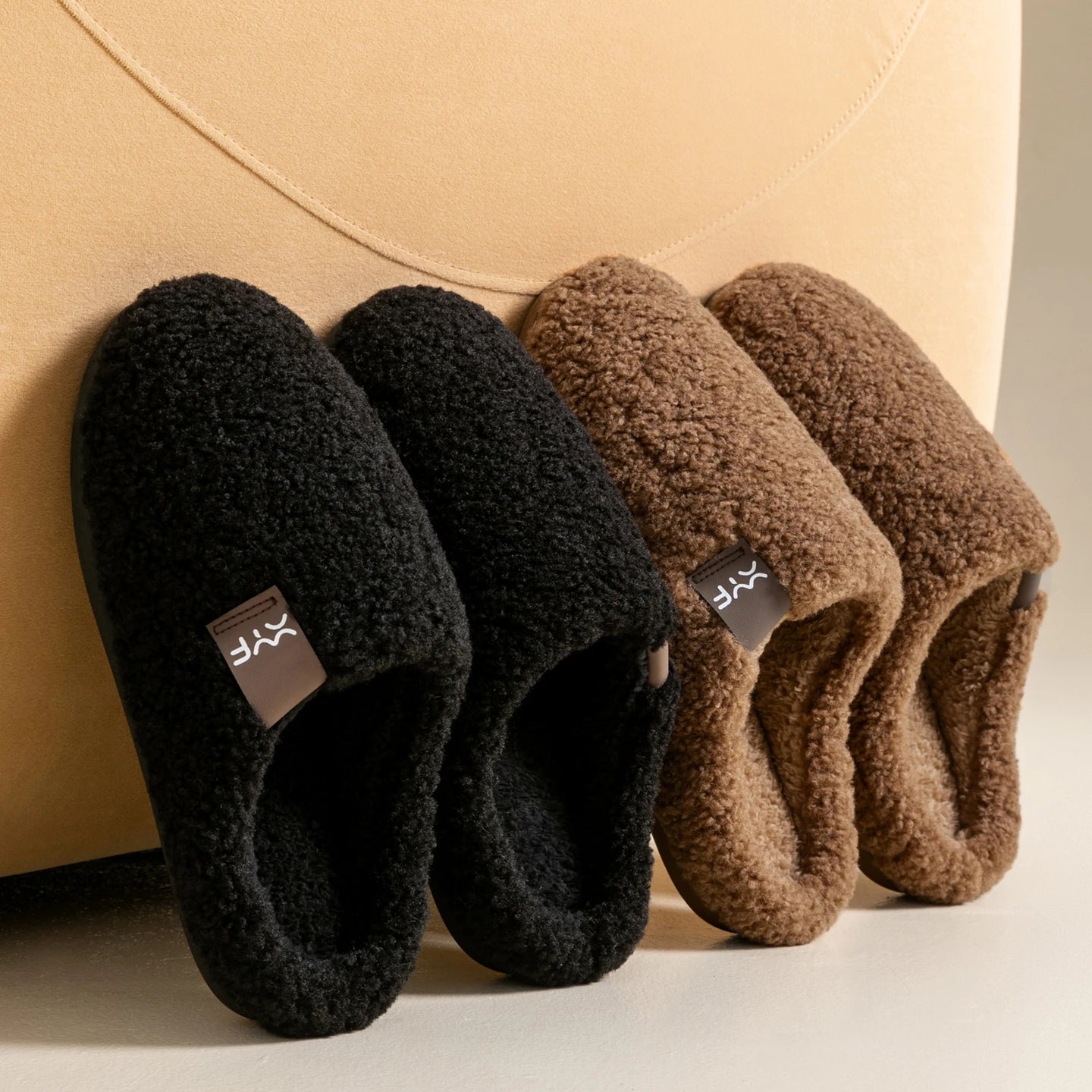 Men's Winter Slippers Indoor Soft Sole Non-slip House Shoes Warm