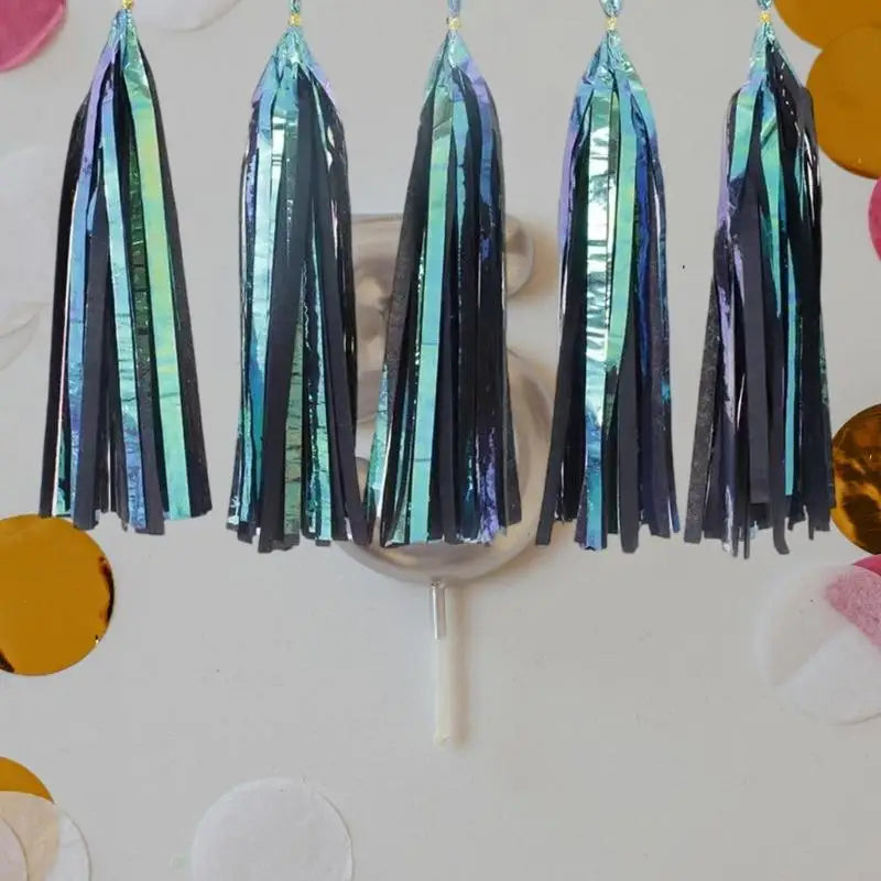 3Pack Colorful Tassels Ribbons Garland Birthday Wedding Celebration Supplies Zpaxo