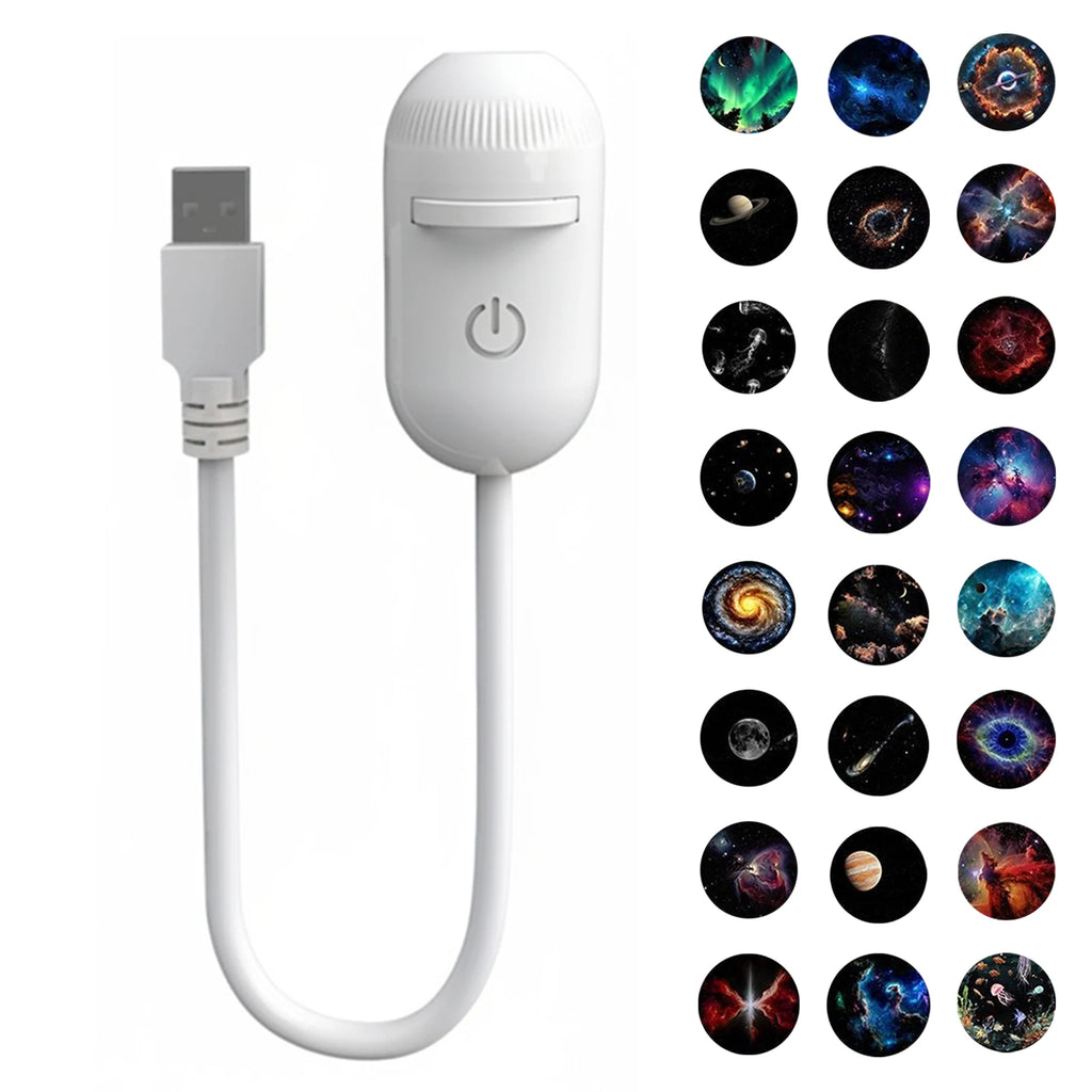Mini Galaxy Star Projector Night Light Starry Sky Ambient Lamp USB