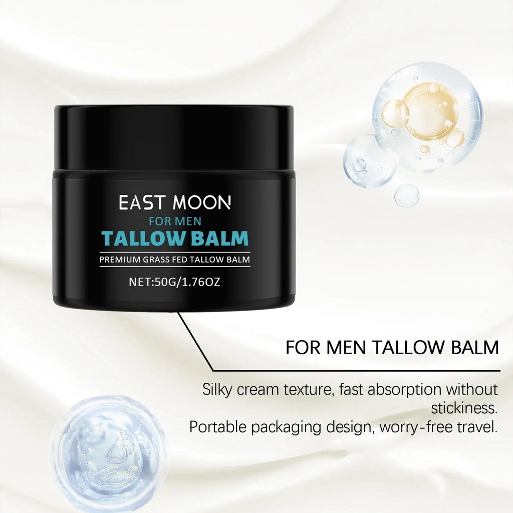 Men's Tallow BalmDiminishes fine lines, firms skinGentle moisturizing & lock-in hydrationLightweight, non-greasy texture Zpaxo