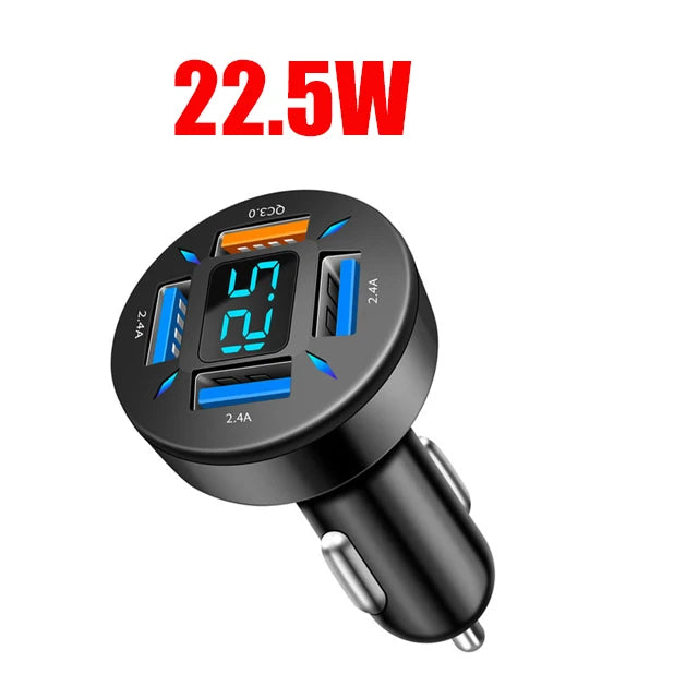 USB Car Charger C 150W 5 Port PD Fast Charging Adapter Iphone 13 Max Zpaxo 22.5W Car Charger