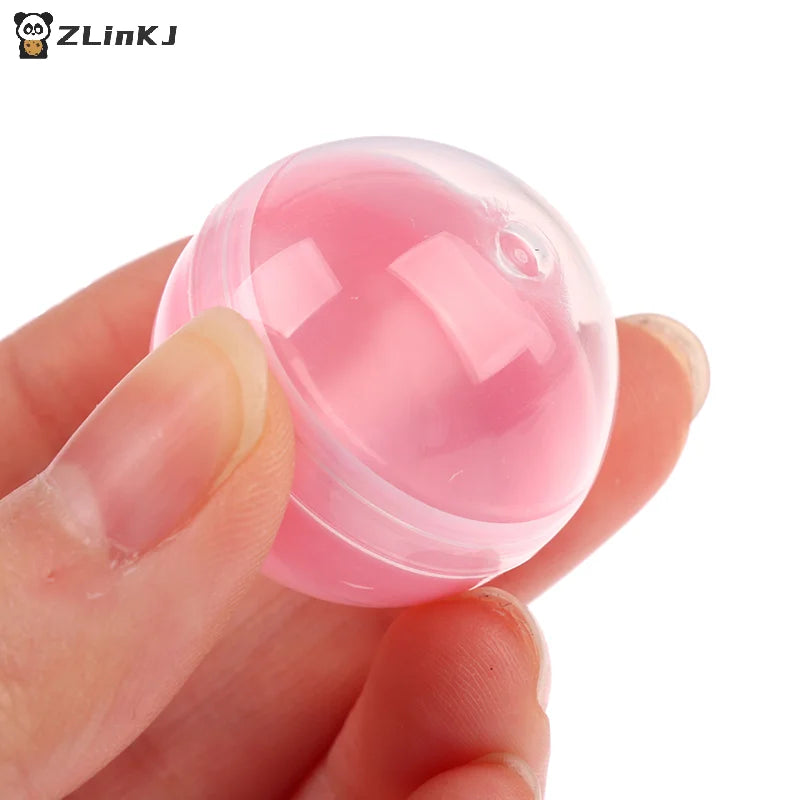 ▶100Pcs Mini 28/32/35/38MM Clear Transparent Plastic Capsule Toy Surprise Ball Tiny Container Making Things Model Kids Party Toy Zpaxo
