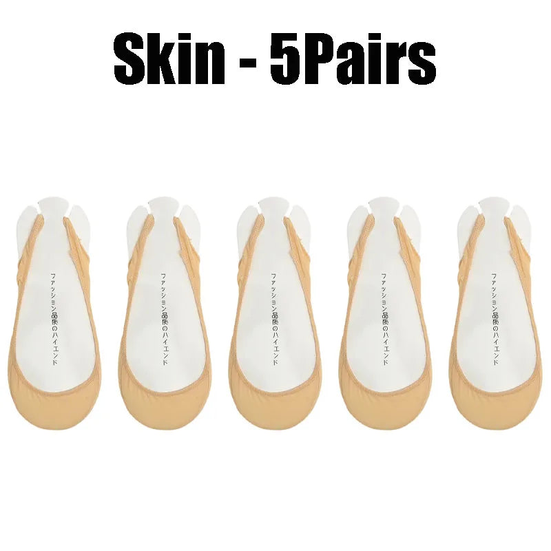 Invisible Silicone Anti-slip Short Socks Summer Ice Silk Ultra-thin