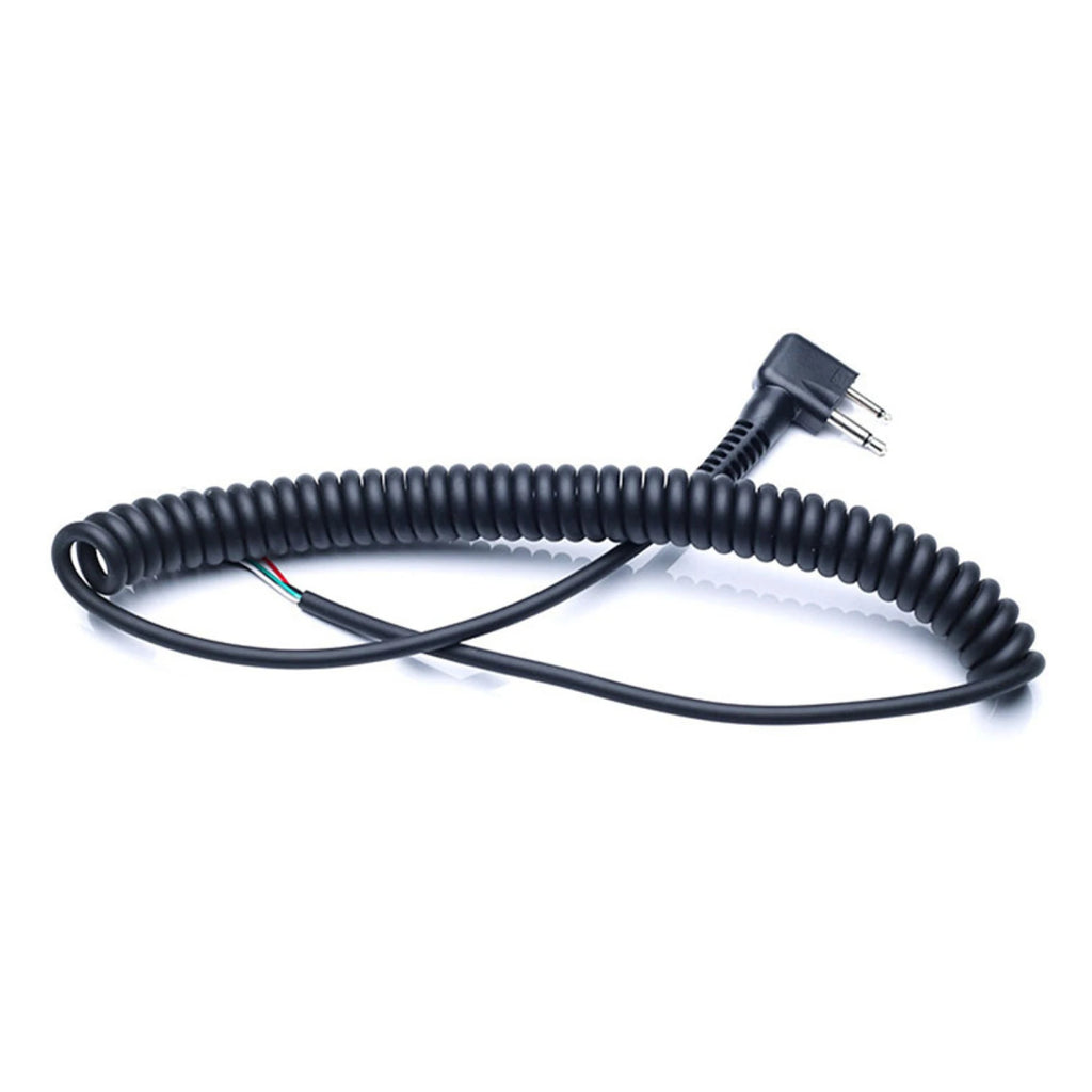 2 Pin M Port DIY 4 Wire Speaker Mic Extension Cable Motorola GP68