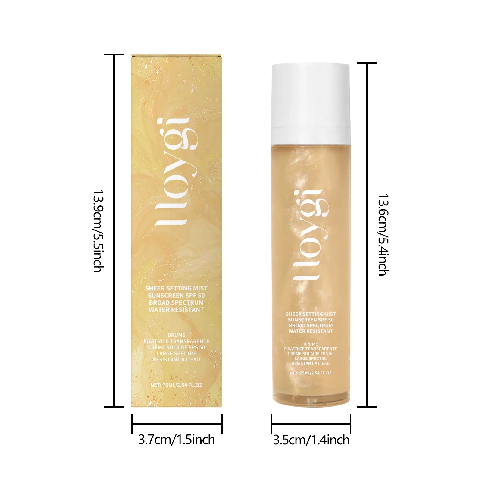Hoygi SPF 50+ Makeup Setting Spray – Oil Control Face Mist Makeup Setting Spray Zpaxo