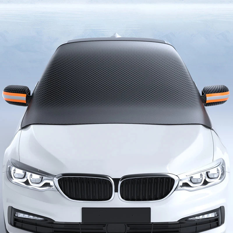 Magnetic Car Snow Cover Car Front Windscreen Cover Exterior Sunshade Snow Protection Snow Shield Half-Cover Windshield Cover Zpaxo
