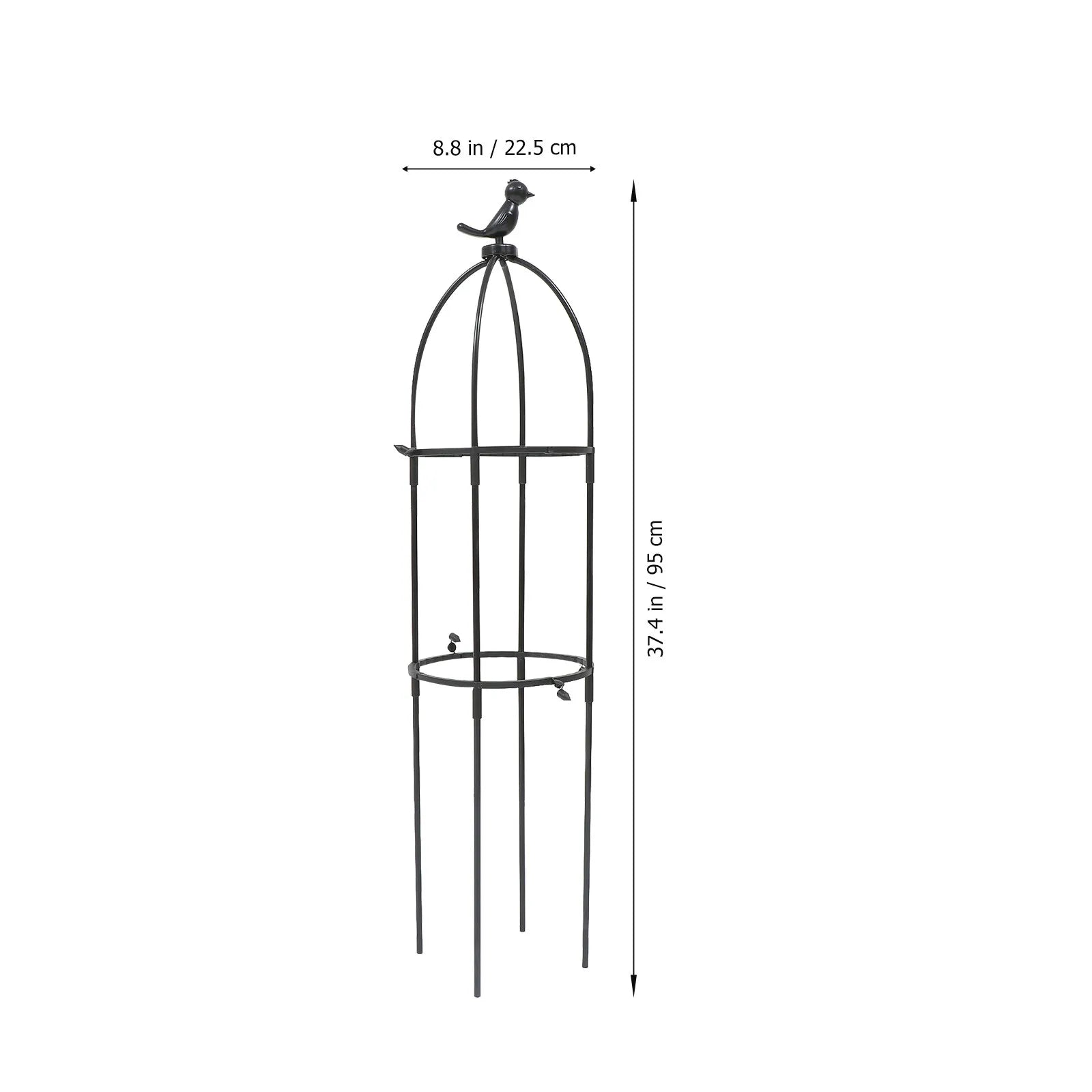 1Set Sturdy Rattan Style Plant Vine Climbing Rack Garden Trellis for Roses Beans Peas Flowers Indoor Outdoor Climbing Shelf Zpaxo