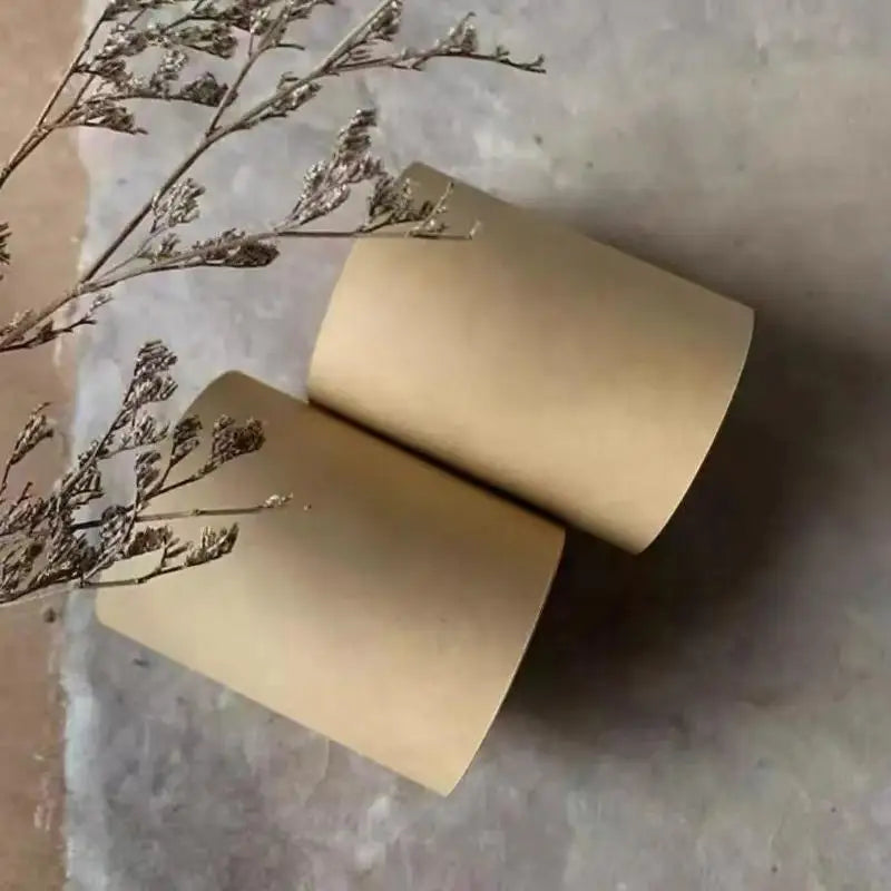 ▶1Pcs Vintage Refillable Kraft Paper Roll Kraft Notebook Set Hanging Writing Pad To-Do Lists Handmade Retro Clipboard DIY Crafts Zpaxo A2