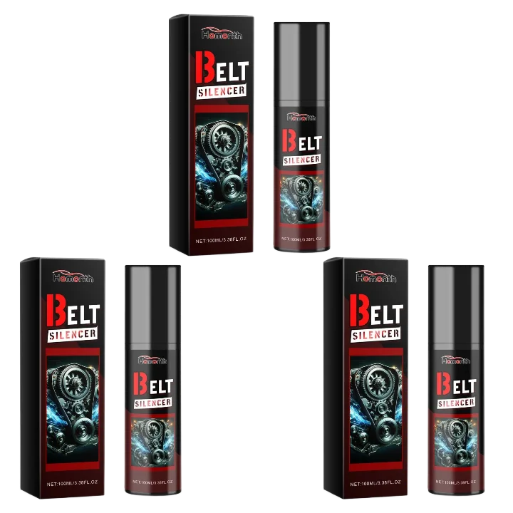 100ml Car Engine Belt Silencer Spray – Noise & Wear Protection Belt Silencer Spray Zpaxo 3PCS