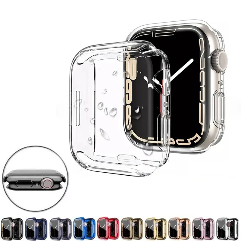 Cover Apple Watch Case Bumper Protector Iwatch Series 9 8 7 6 Ultra 3 Zpaxo
