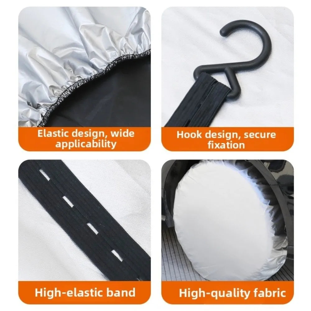 Waterproof Universal Wheel Tire Covers UV Sun Protector Full Wrapped Zpaxo