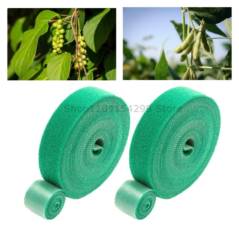 Self Adhesive Nylon Plant Ties Garden Twine Plant Bandage Hook Loop Vine Wrap Support Tape Garden Fastening Strips Cable Tie Zpaxo