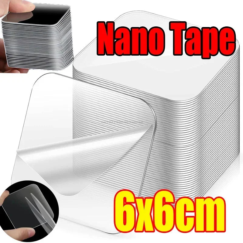 Extra Strong Glue Double Sided Adhesive Tape for Wood Square Wall Stickers Patch for Home Bathroom Seamless Waterproof Tapes Zpaxo