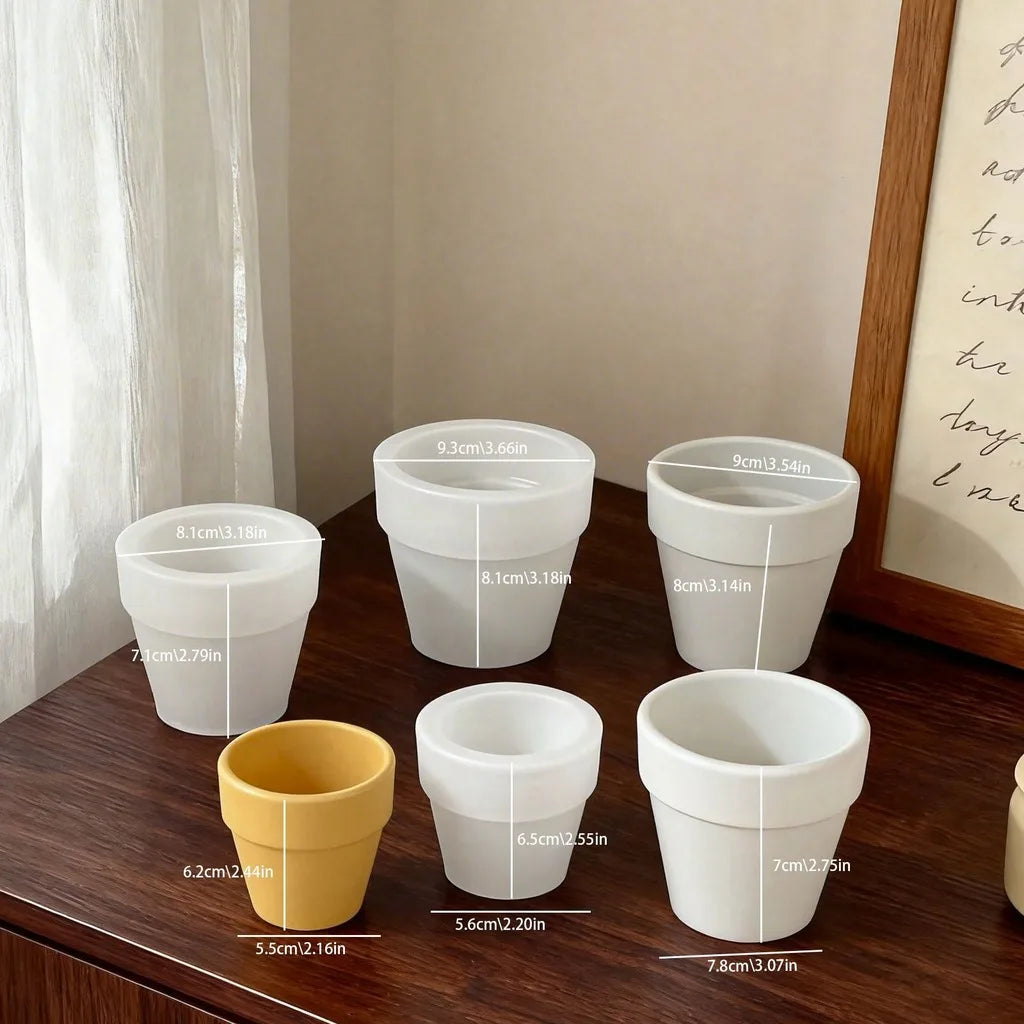 Silicone Planter Mold – DIY Cement & Plaster Flower Pot Mold