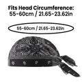 1PC Breathable Quick Dry Bandana Pirate Cap Helmet Liner Cooling Bicycle Headscarf Cycling Hat Headband Cooling Bicycle Hat Zpaxo Black