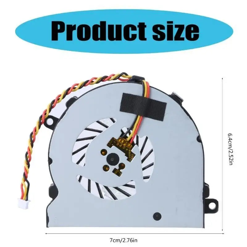 652F Replacement CPU Cooling Fan Notebook Coolers Metal Heat Zpaxo