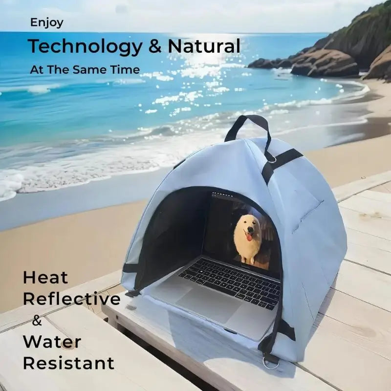 Y1UB Heat Resistant Portable Notebook Sun Shade Foldable Laptop Bag