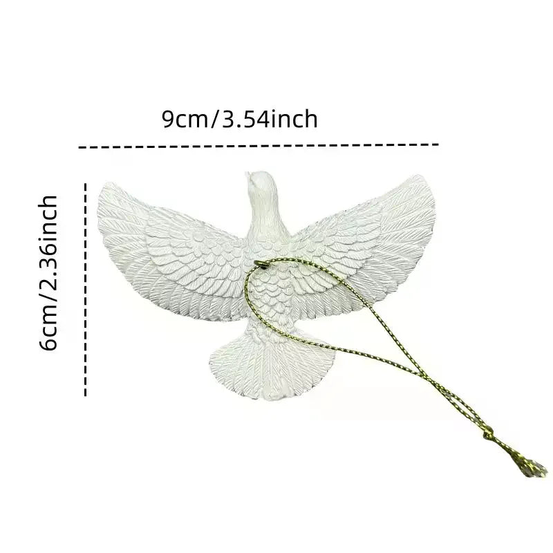 Doves Christmas Tree Ornament Friendship Doves Resin Christmas Ornament Best Gift 1pc Zpaxo