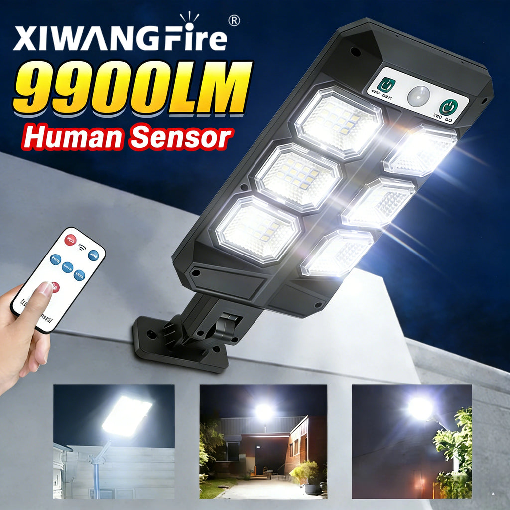 Solar Motion Sensor Porch Light Outdoor Waterproof Wall Lamp 3 Modes Zpaxo