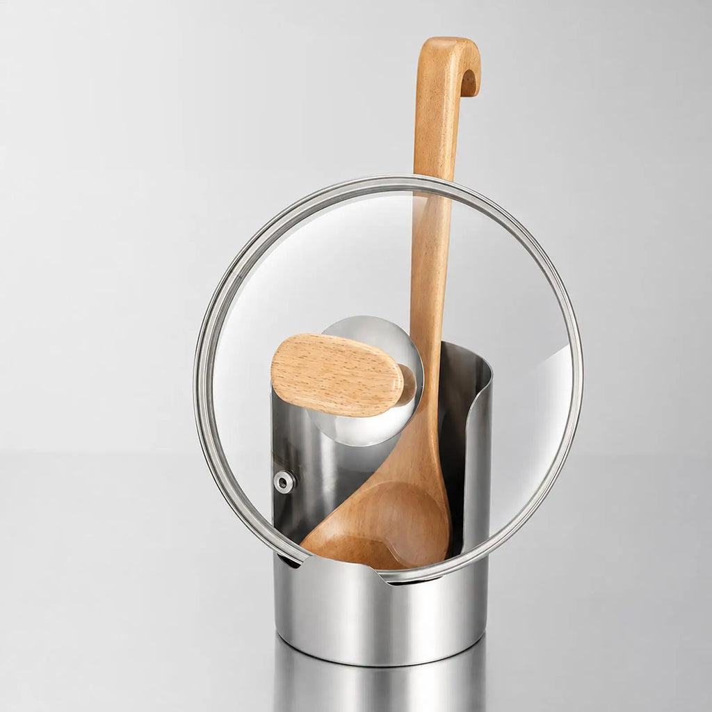 Stainless Steel Spoon Lid Rest Stove Vertical Utensil Organizer