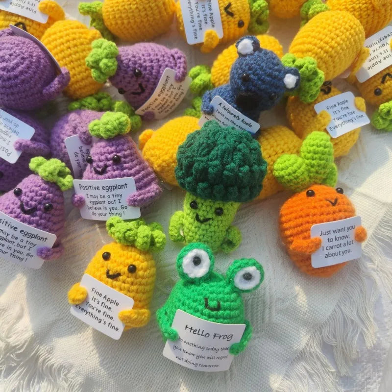 Potato Wool Broccoli Carrot Eggplant Crocheted Pineapple Positive