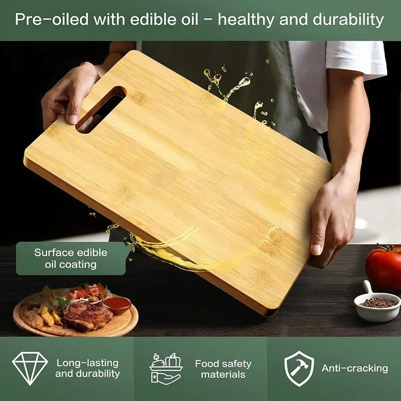 Wooden Cutting Board Kitchen Cutting Board for Meat Totally Bamboo Food Cutting Table Thickened Fruit Vegetable Chopping Panel Y Zpaxo