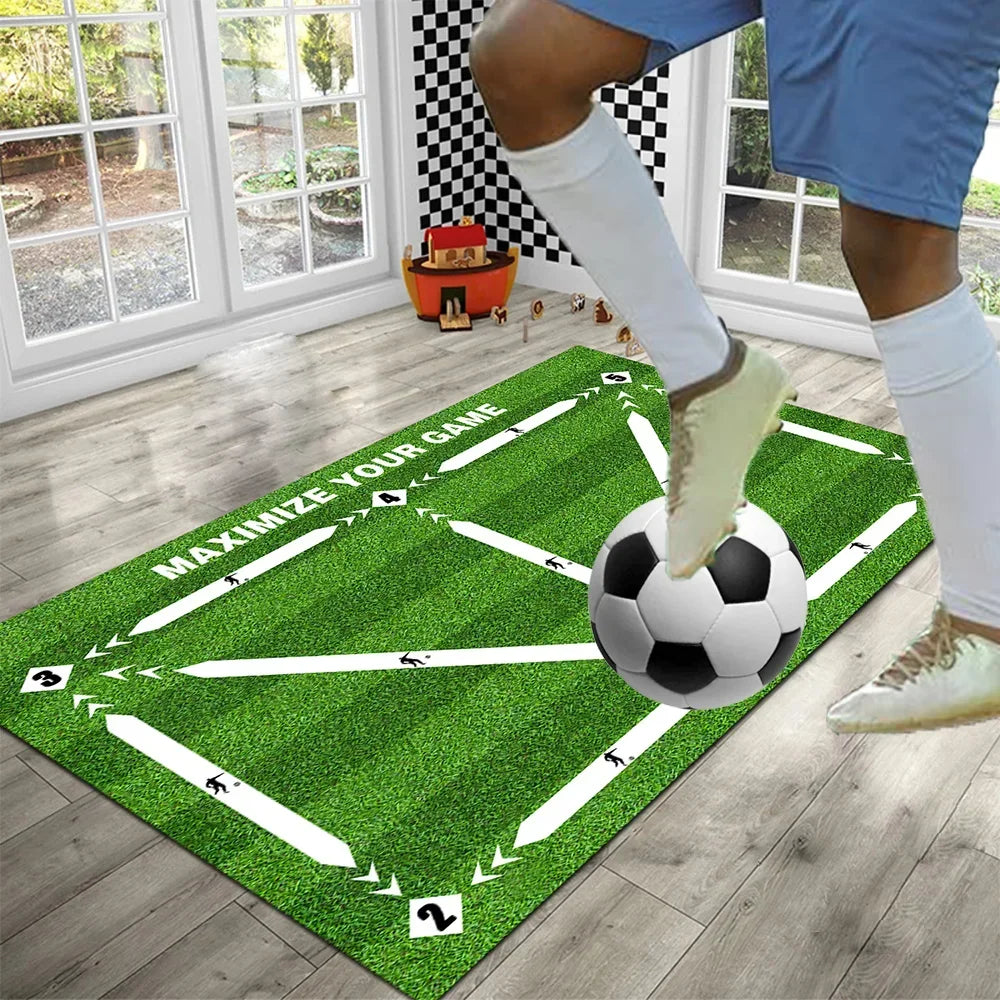 Soccer Ball Control Training Mat – Digital Guidance & Rubber Base