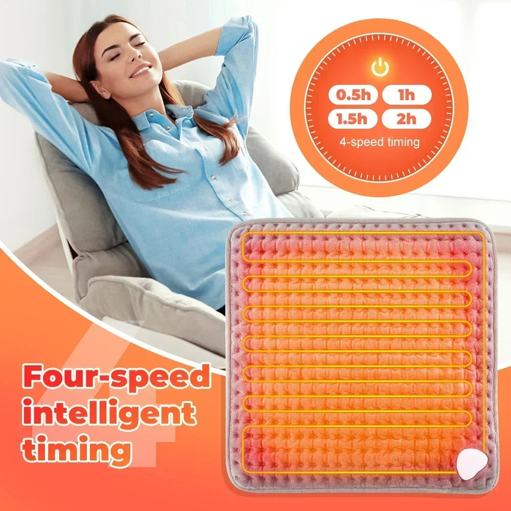 Electric Heated Foot Warmer Pad – 9 Settings, Timer, Washable Electric Foot Warmer Zpaxo