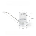 Long Spout Watering Can with Gardening Shovel Set Garden Irrigation Spraying Pot for Indoor Outdoor Plants Flower Zpaxo Transparent