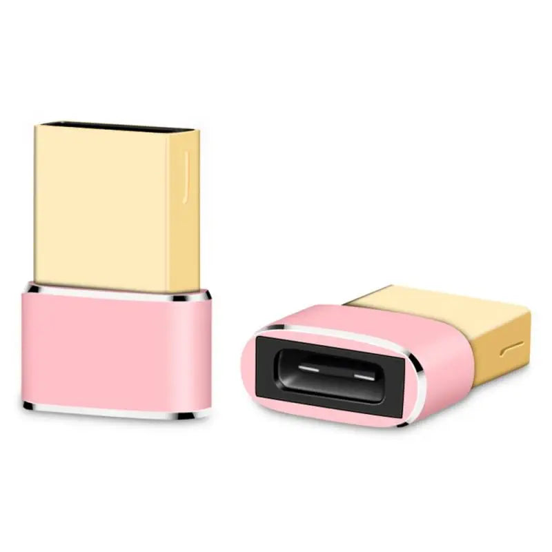 1- USB C OTG Adapter USB-A Male Type-c Female Converter Connector Zpaxo 1PCS Rose Gold