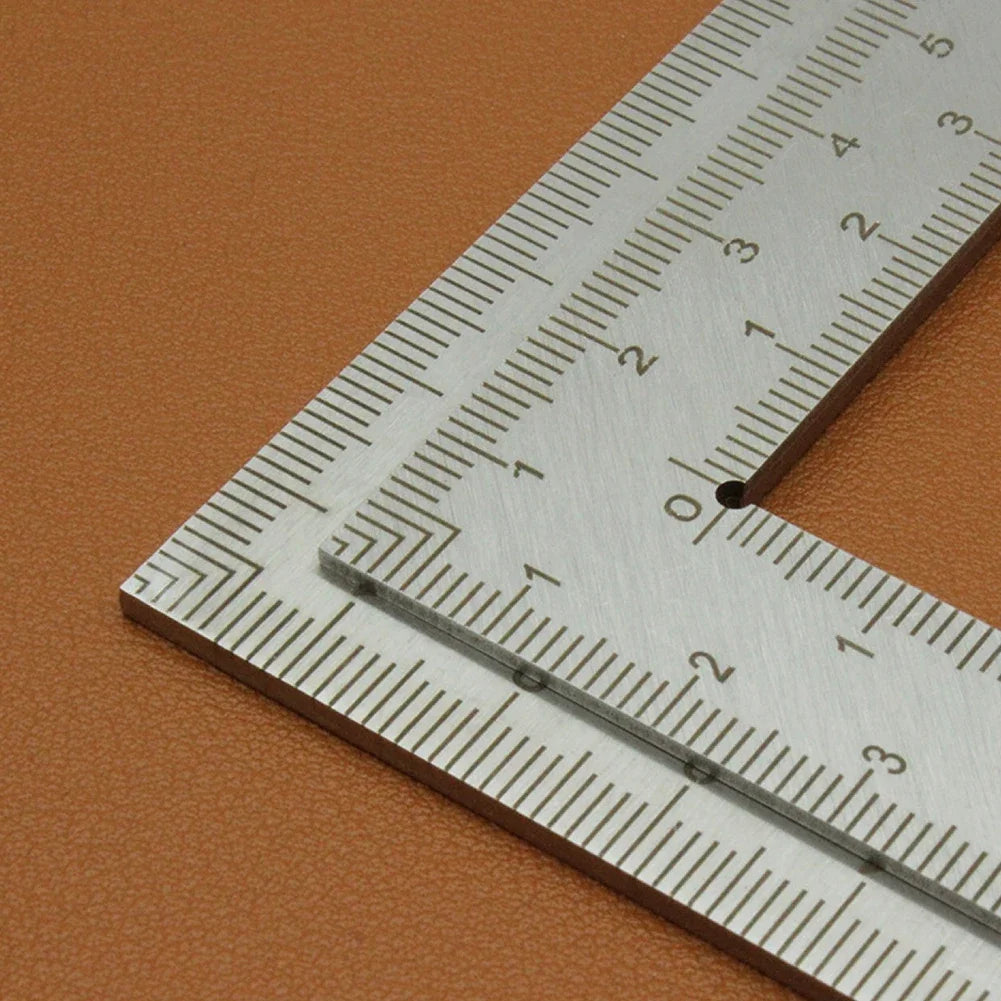 90 Degree Angle Ruler Stainless Steel L Shape Measuring Tool Metal