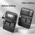 Car Large Capacity Back Seat Storage Bag Foldable Tablet Tray PU