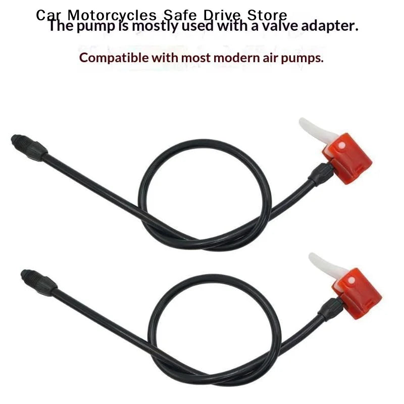 M2pcs Universal Bike Pump Air Hose Multi Use Nozzle Durable Build