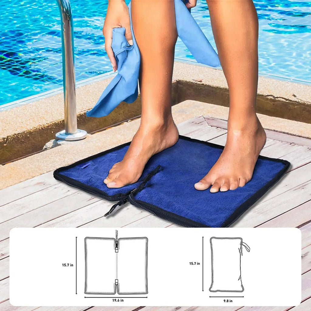 1PC Zipper Closure Towel Wet Bag Leak-proof Diaper Bag Dry And Wet Separation Swimming Suit Pouch Handle Swim Bag Pouches Zpaxo