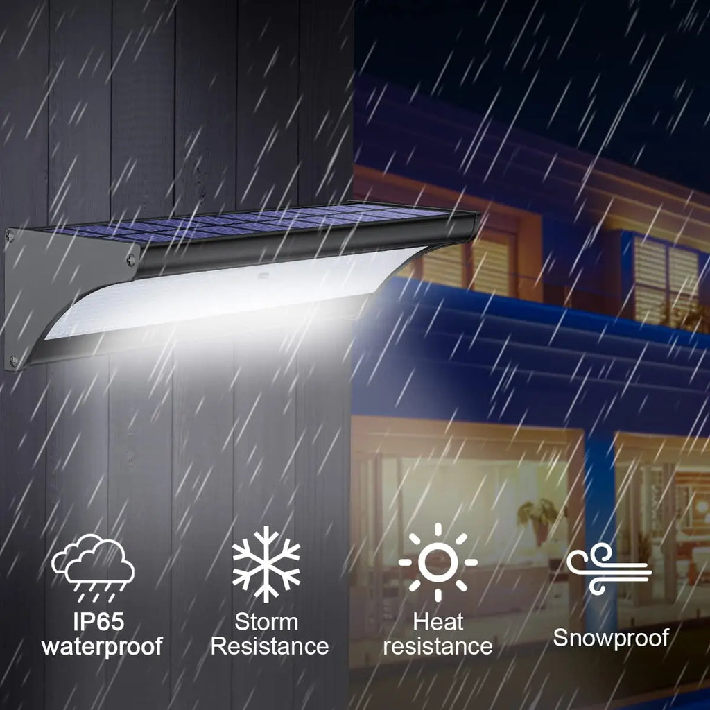 Solar Power Wall Lights Outdoor Garden Lighting Sun Lamp Radar Sensor Zpaxo