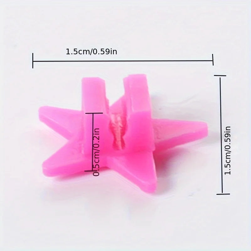 Glow-in-the-dark Spoke Beads Valve Caps Glowable Star Wheel Nipples