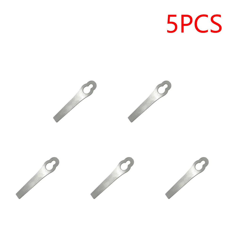1- Stainless Steel Lawn Mower Blade Mowing Machine Blades Grass Zpaxo B 5PCS
