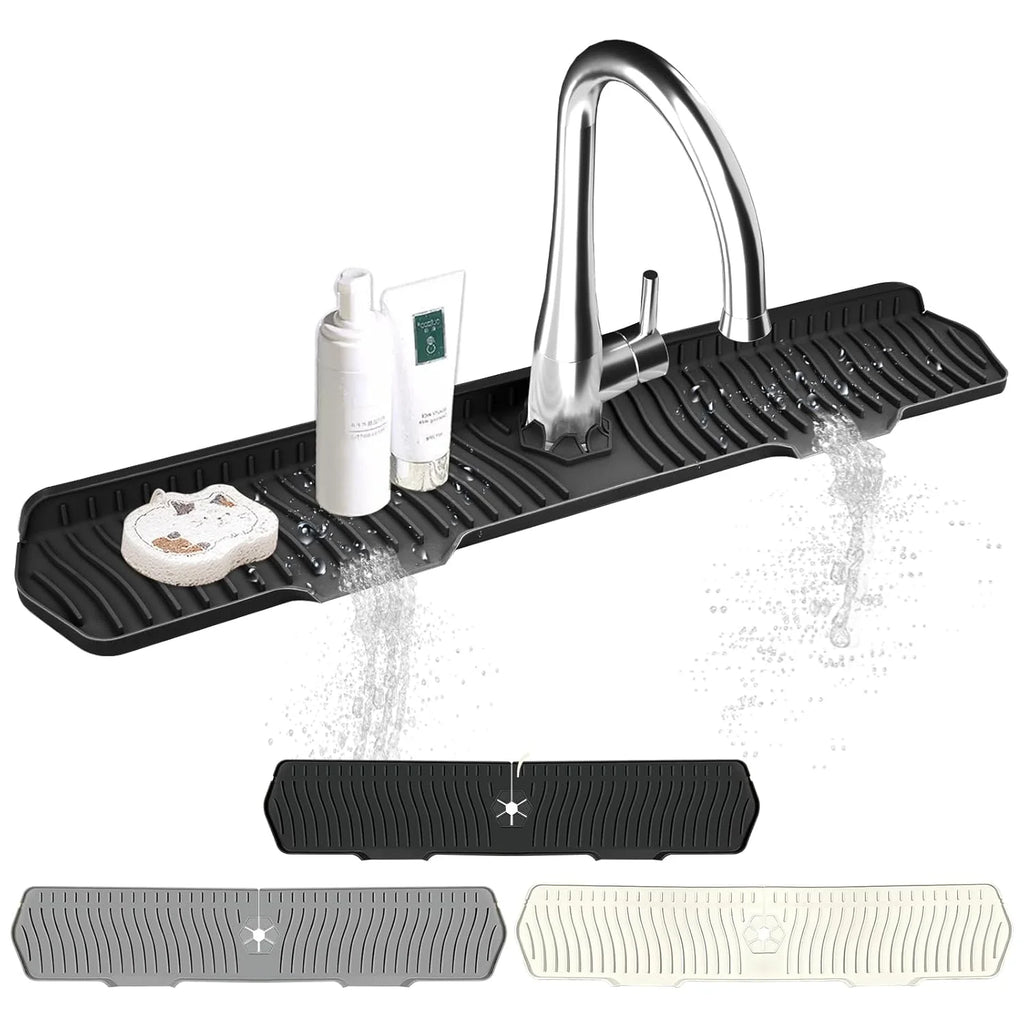Extra Large Silicone Dish Drying Mat Non-slip Foldable Water Splash Zpaxo