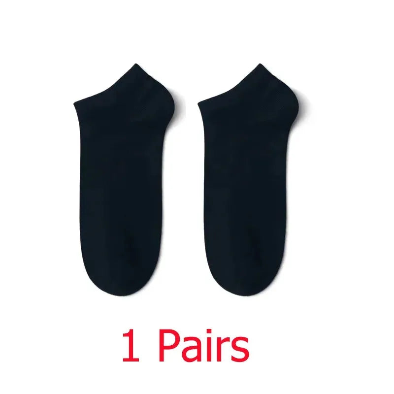 Unisex Breathable Cotton Ankle Socks – Solid White, 1–20 Pairs