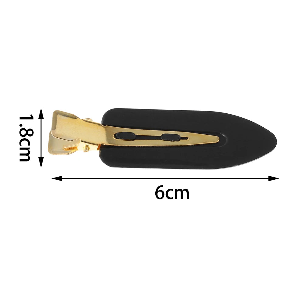 4-Pack Seamless No-Crease Hair Clips – Salon Styling Barrettes