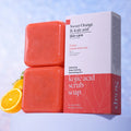 Kojic Acid Scrub Soap orange Fragrance Body Face Wash Nature Ingredient Papaya Floral Pattern Paper Style Bath Zpaxo Default Title