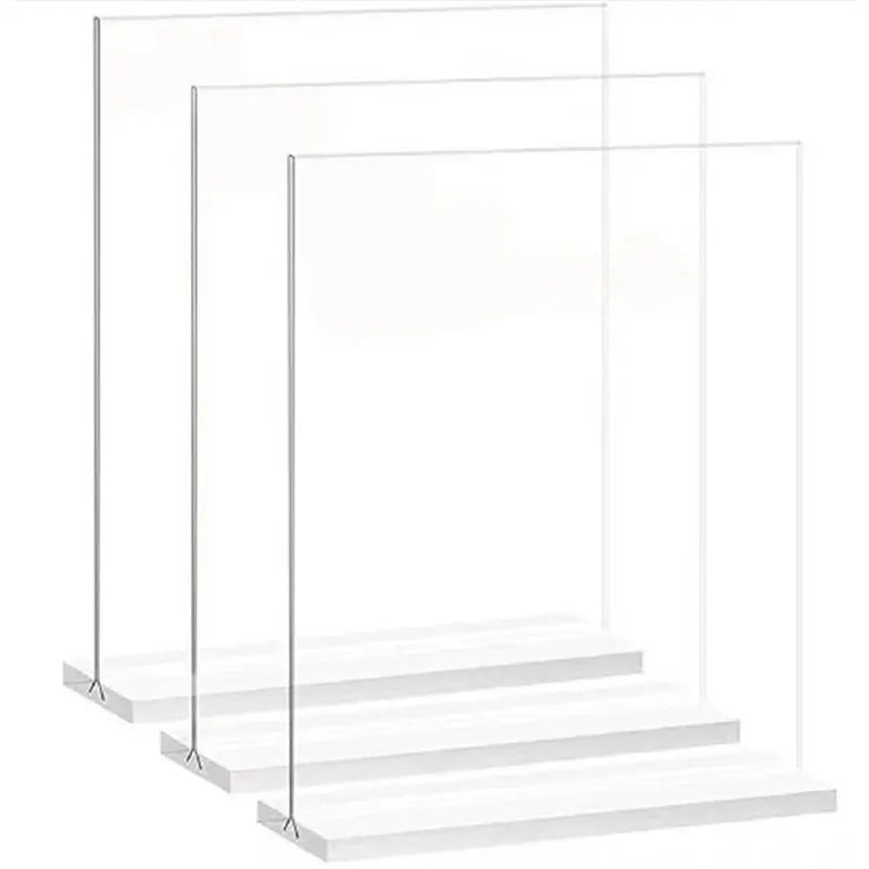 A6 150x100mm Clear Acrylic Sign Holder Table Menu Stand Restaurant